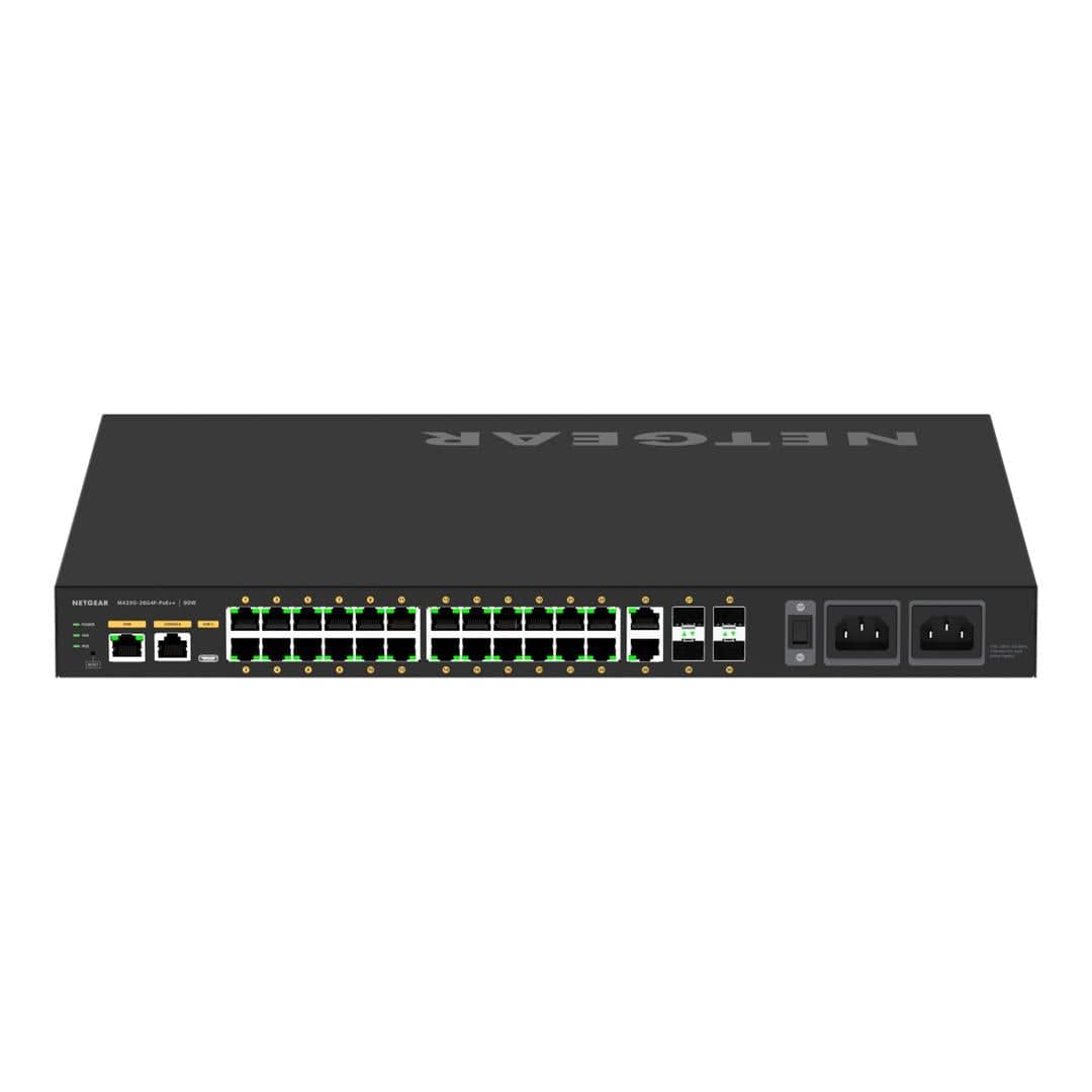 Netgear AV Line M4250 24-port PoE++ GbE Managed Switch with 4x SFP ports GSM4230UP-100EUS