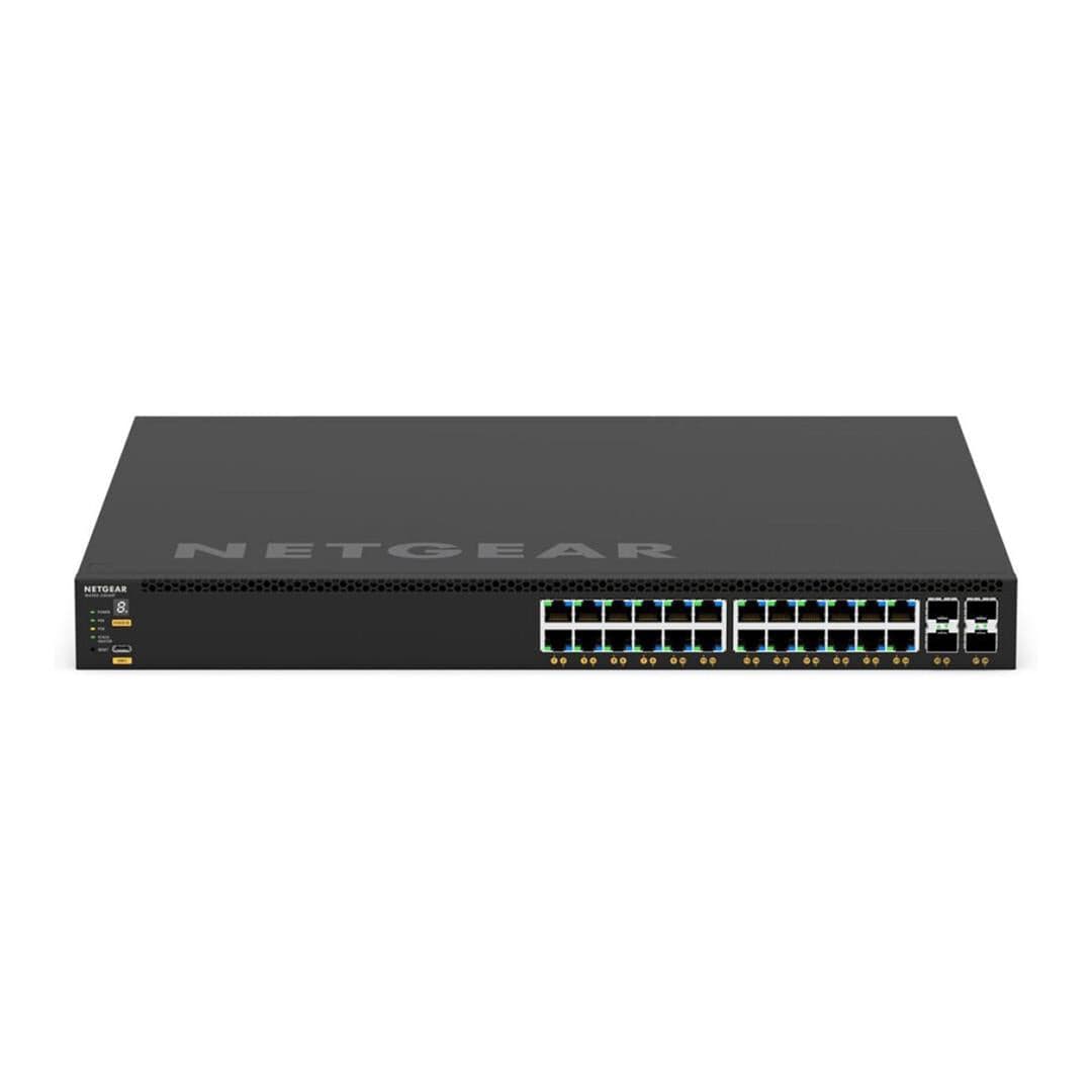 Netgear M4350-24G4XF 24-Port Gigabit PoE+ Compliant Managed AV Network Switch GSM4328-100NES