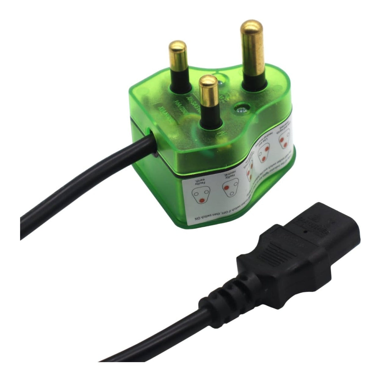 Gizzu Surge Protector 16A Kettle Plug Cable 1.5m GSPIEC15