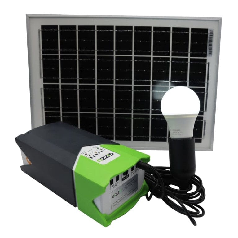 Gizzu 10W Solar Panel Lighting Kit GSPK10W