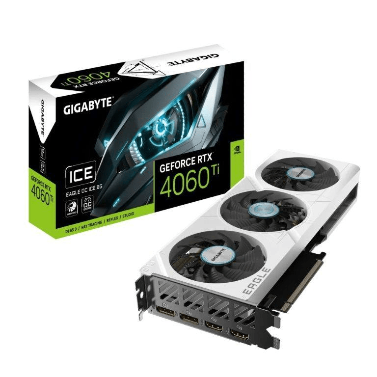 Gigabyte GeForce RTX 4060 Ti Eagle OC ICE 8GB GDDR6 Graphics Card GV-N406TEAGLEOC ICE-8GD