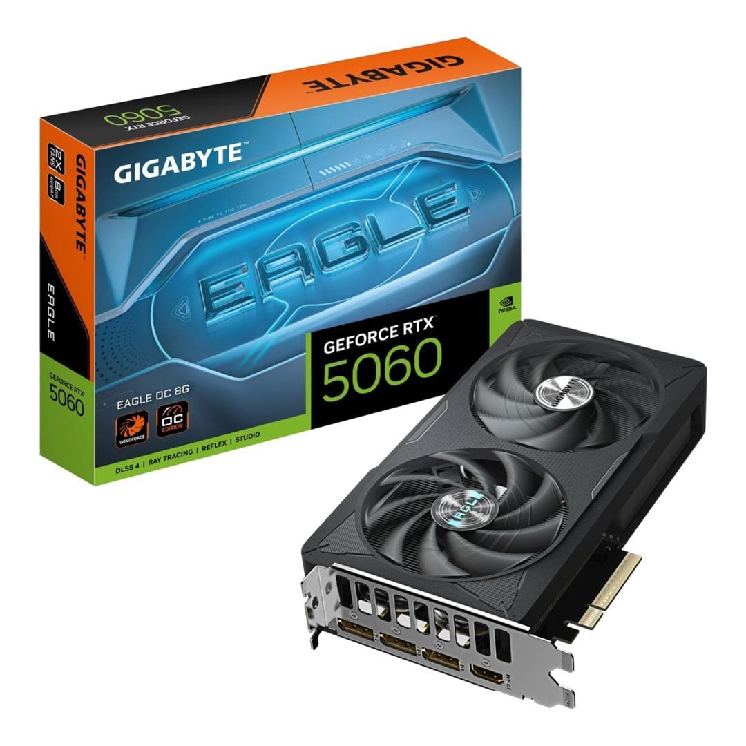 Gigabyte GeForce RTX 5060 Eagle OC 8G 8GB GDDR7 Graphics Card GV-N5060EAGLE OC-8GD
