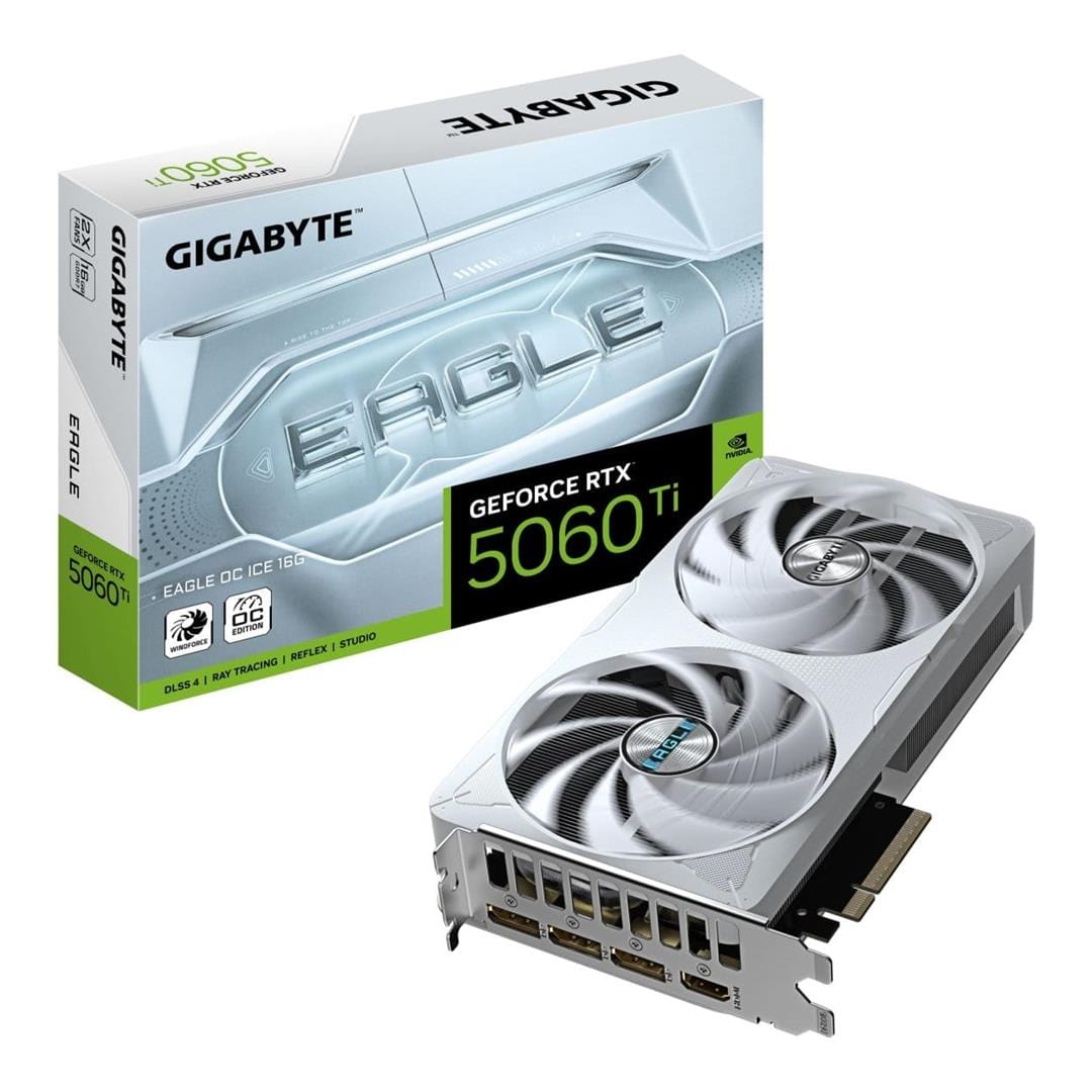 Gigabyte GeForce RTX 5060 Ti Eagle OC ICE 16GB GDDR7 Graphics Card GV-N506TEAGLEOC ICE-16GD