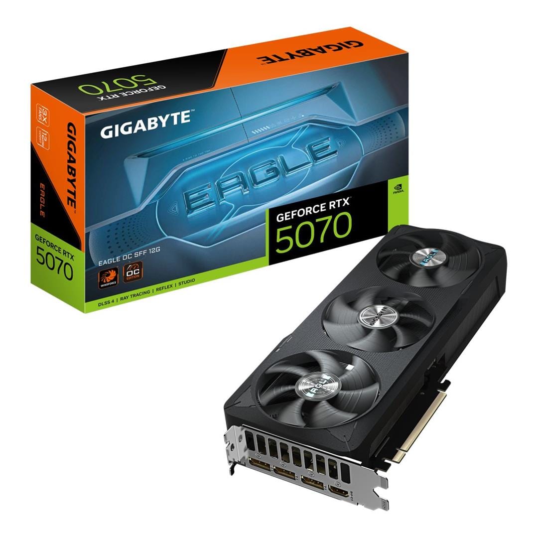 Gigabyte GeForce RTX 5070 Eagle OC SFF 12G 12GB GDDR7 Graphics Card GV-N5070EAGLE OC-12GD