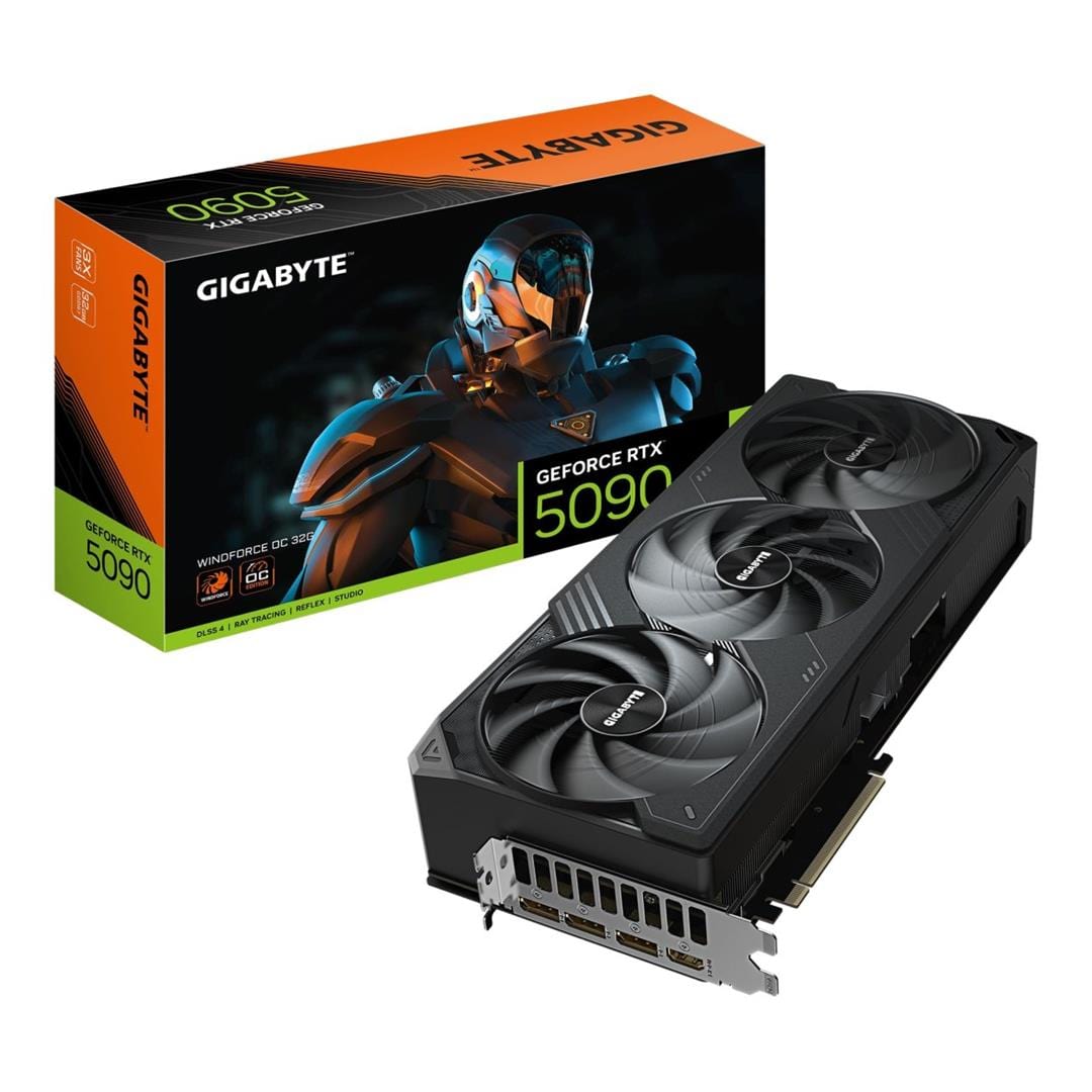 Gigabyte GeForce RTX 5090 Windforce OC 32G 32GB GDDR7 Graphics Card GV-N5090WF3OC-32GD
