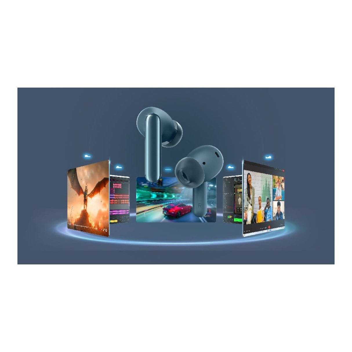 Lenovo YOGA PC Edition Wireless Earbuds - Tidal Teal GXD1N63507