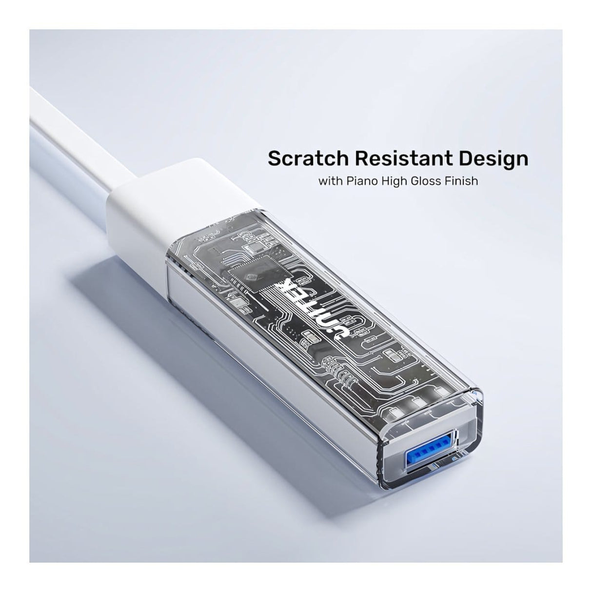Unitek 4-in-1 USB-C Hub with 4-port USB-A Bi-Directional Hub with Detachable Cable Pink H1319APK01