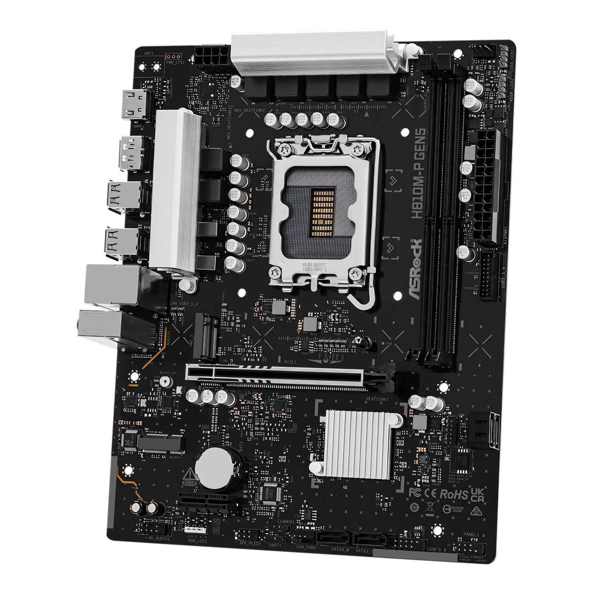 ASRock H810M-P Gen 5 Intel LGA 1851 M-ATX Motherboard