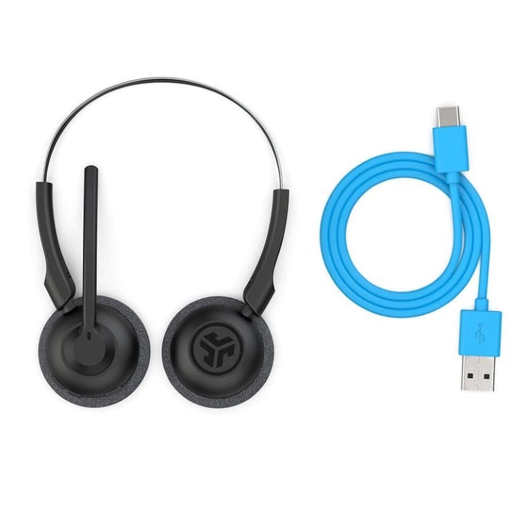 Jlab Go Work POP Wireless On-Ear Headset with Microphone Black HBGWRKPOPRBLK4