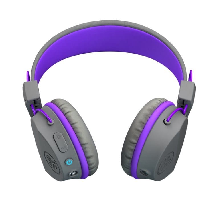 Jlab JBuddies Studio Wireless On-Ear Kids Headset Purple and Grey HBSTUDIORGRYPRPL4