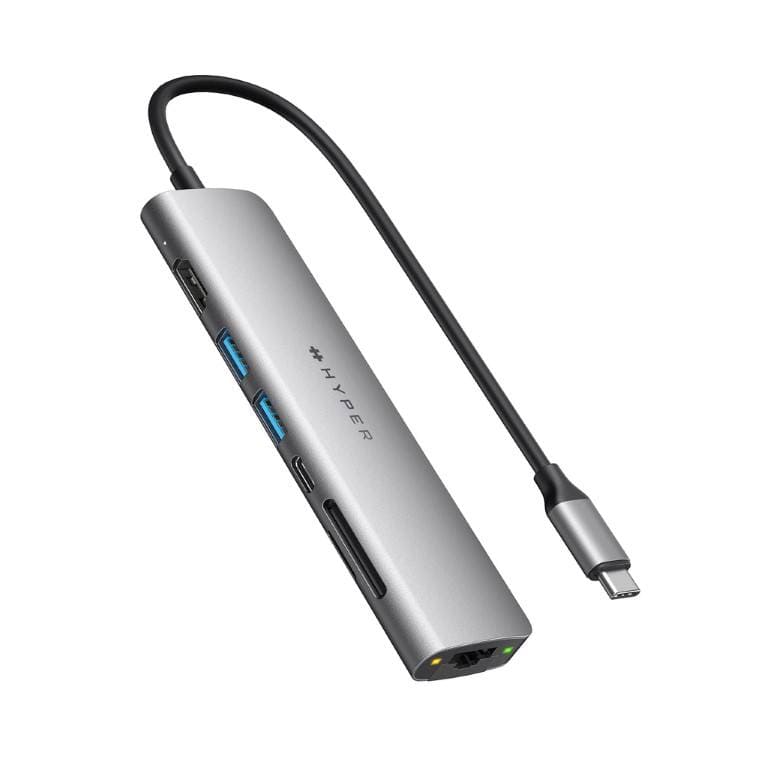 Hyper HyperDrive SLAB 7-in-1 USB-C Hub Space Gray HD22H