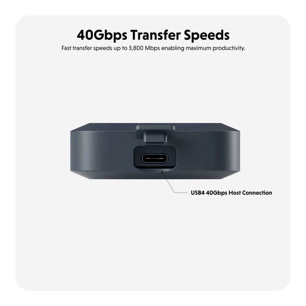 HYPER HyperDrive Next USB4 NVMe SSD Enclosure HD5001GL