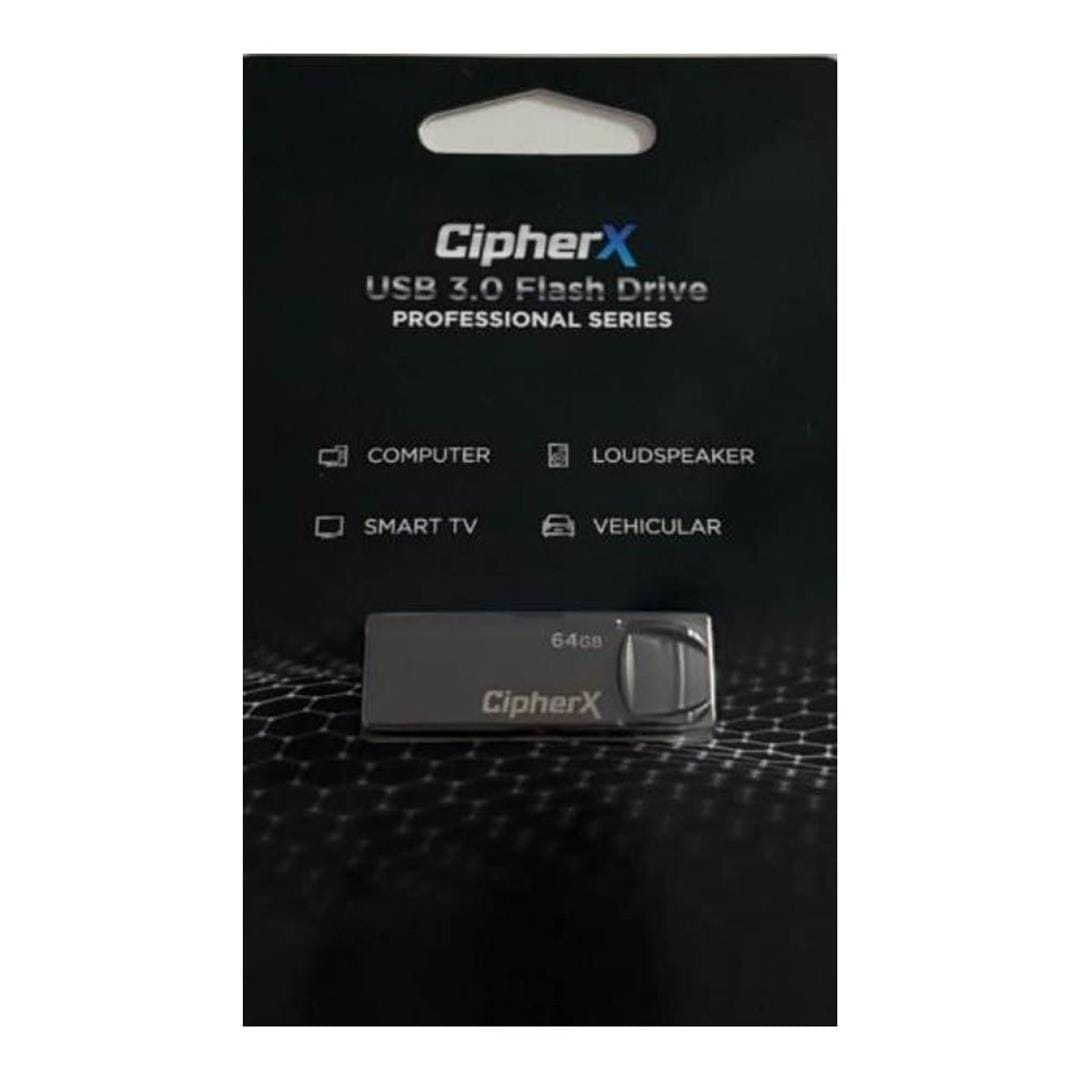 CipherX Pro Series 64GB U10 USB3.0 Flash Drive HDD-USB3-64GB-CIPH