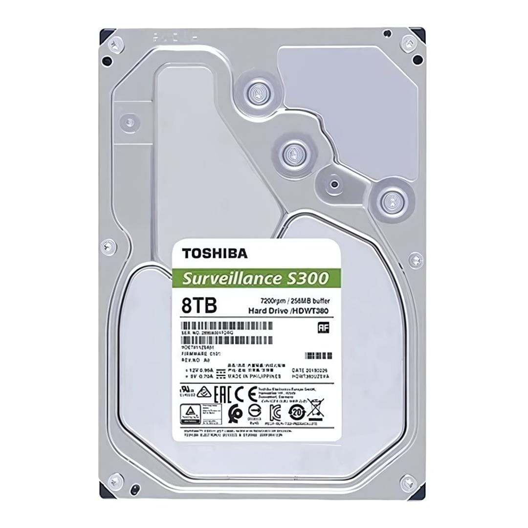 Toshiba S300 Pro 3.5-inch 8TB SATA Internal Hard Drive HDET02LZSA51F