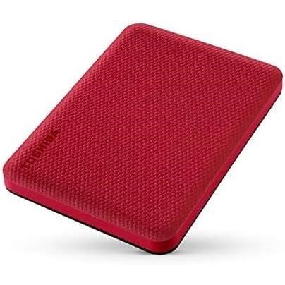 Toshiba Canvio Advance 2.5-inch 2TB USB Type-A Red External Hard Drive HDTCA20ER3AA