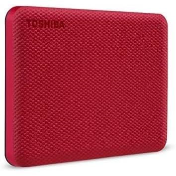 Toshiba Canvio Advance 2.5-inch 2TB USB Type-A Red External Hard Drive HDTCA20ER3AA