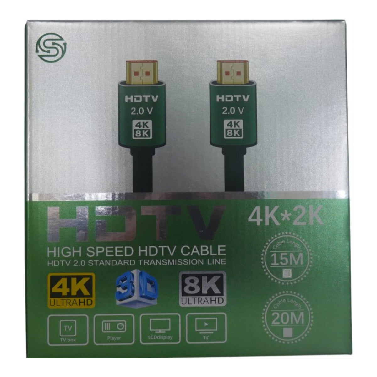 UniQue Premium High Speed HDMI 2.0 4K 10m Cable HDTV-HDMI10M-4/8K