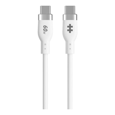 Hyper HyperJuice 1.5m USB-C Silicone Charging Cable White HJ4011WHGL
