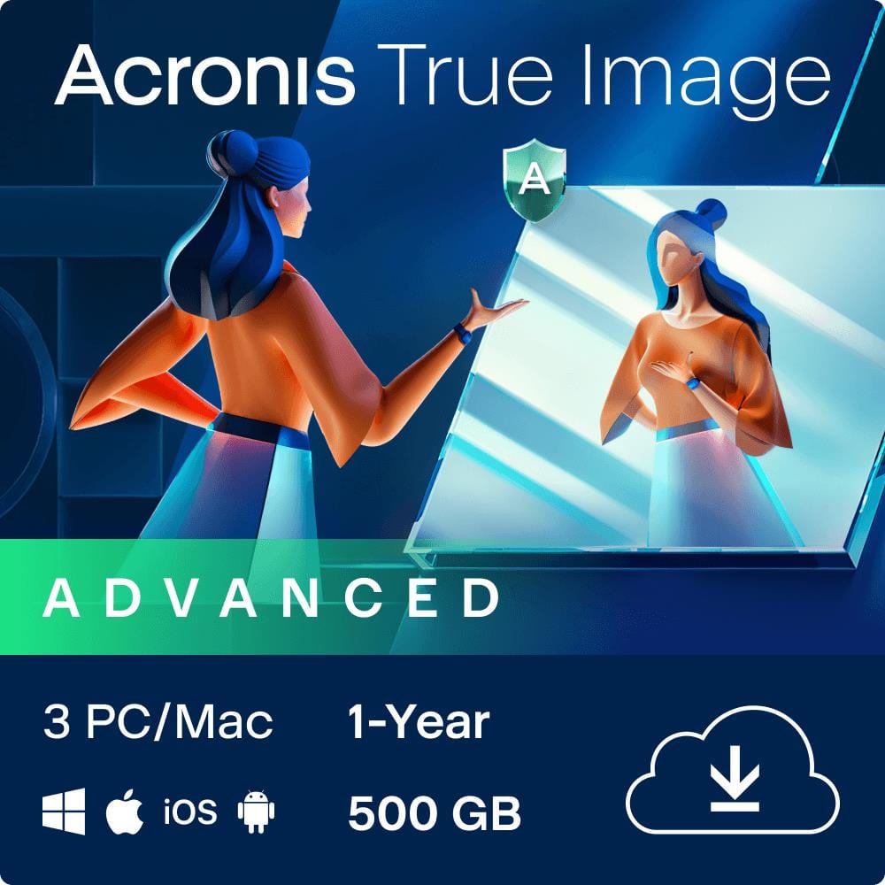 Acronis True Image Advanced 500GB 3 Device 1-Year Subscription Download