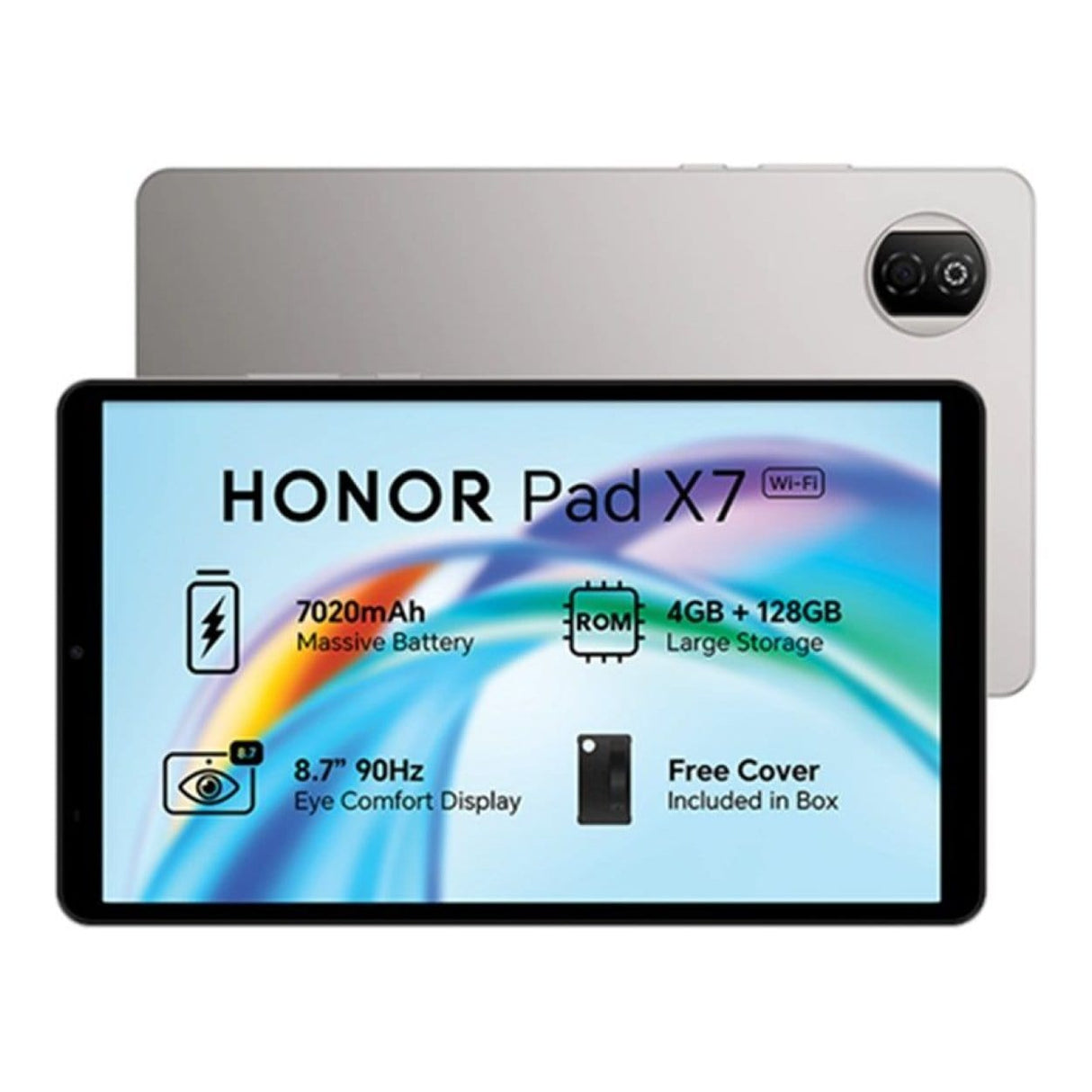 HONOR Pad X7 8.7-inch Tablet - Qualcomm 680 128GB ROM 4GB RAM Wi-Fi Android 15 Grey
