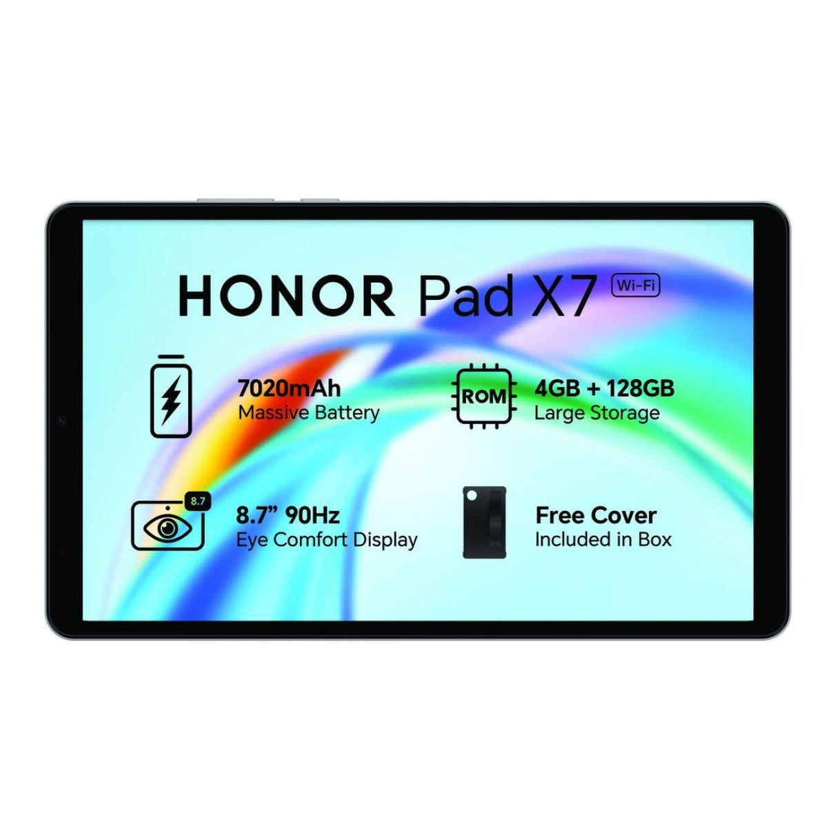 HONOR Pad X7 8.7-inch Tablet - Qualcomm 680 128GB ROM 4GB RAM Wi-Fi Android 15 Grey