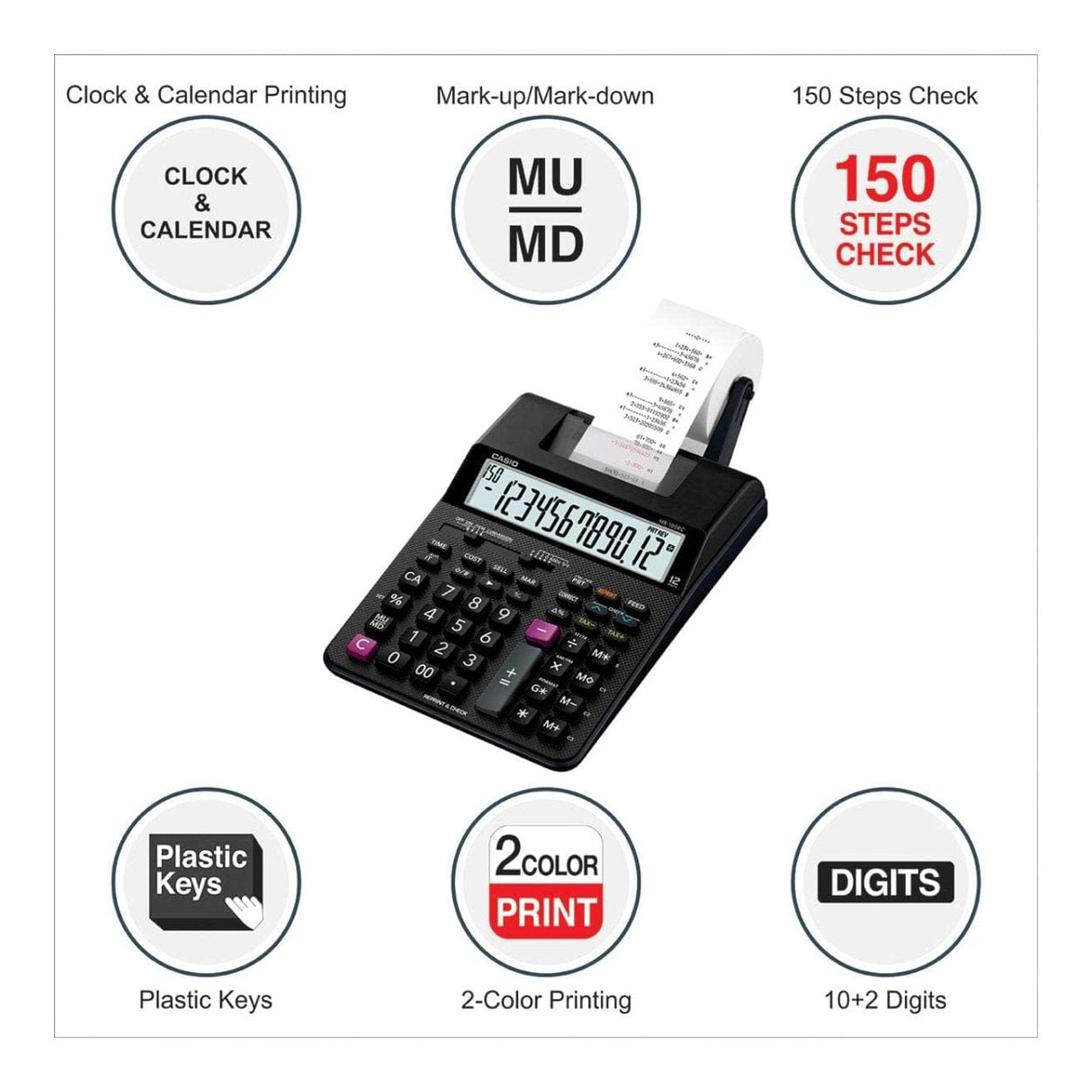 Casio HR-100RC Electronic Calculator