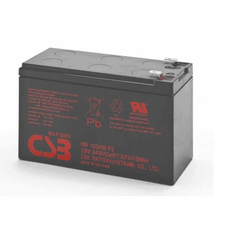 Eaton CSB HR1234WF2 12V 9Ah Sealed Lead Acid AGM Battery