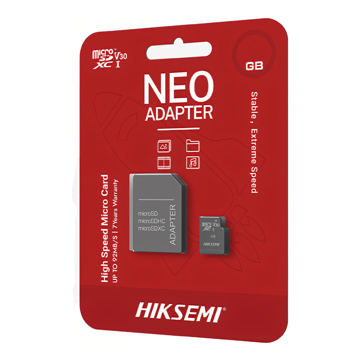 Hiksemi NEO C1 128GB CLASS10 MicroSD Card with Adapter HS-TF-C1-128G