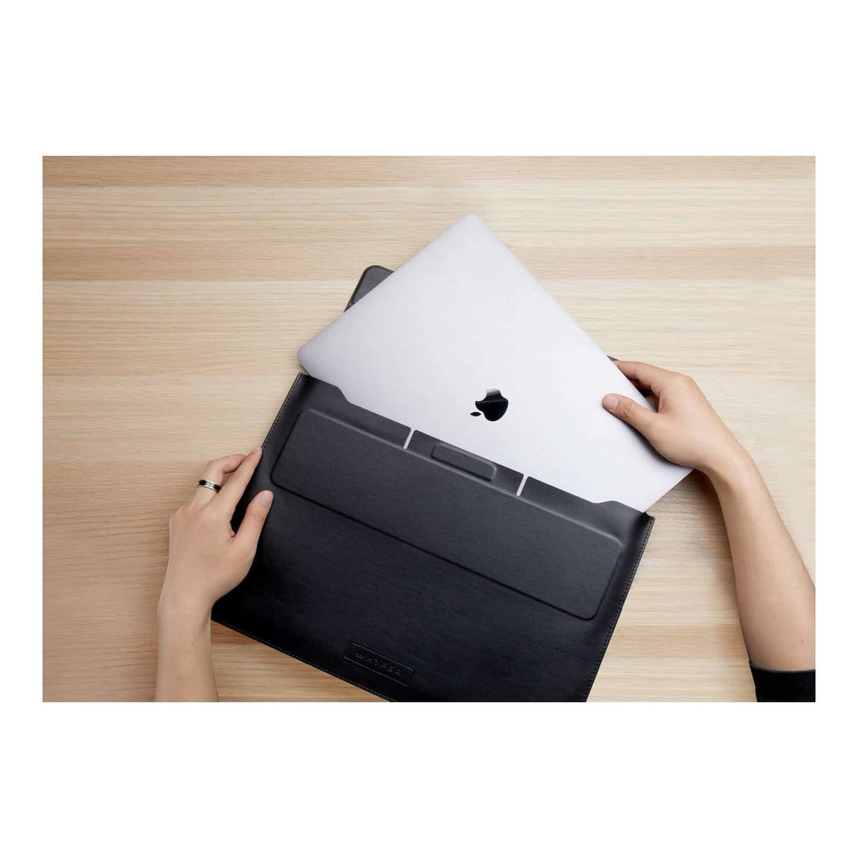 Hyper HyperShield Stand & Go Sleeve for 13-14-inch MacBook Pro and Air - Black HS595-14B