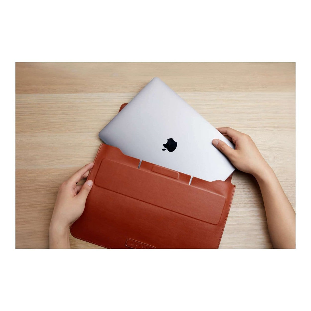 Hyper HyperShield Stand & Go Sleeve for 15-16-inch MacBook Pro and Air - Tan HS595-16T