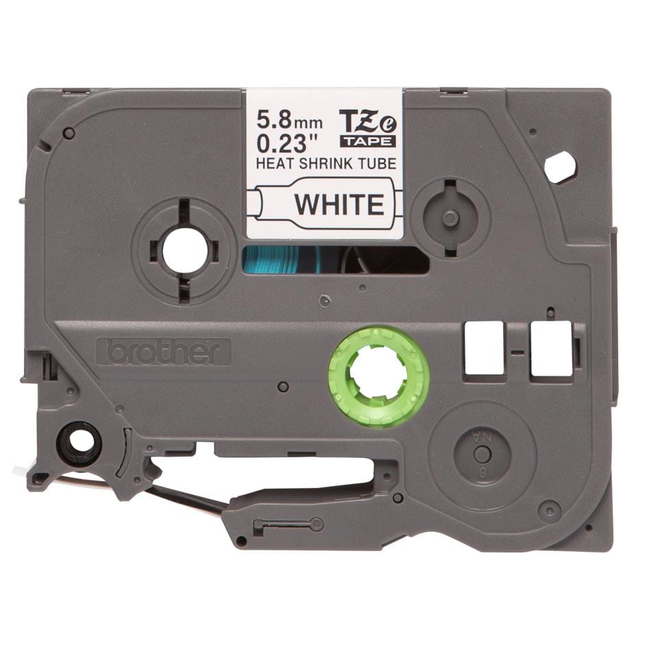 Brother HSE-211 Heat Shrink Tube Tape - Black on White