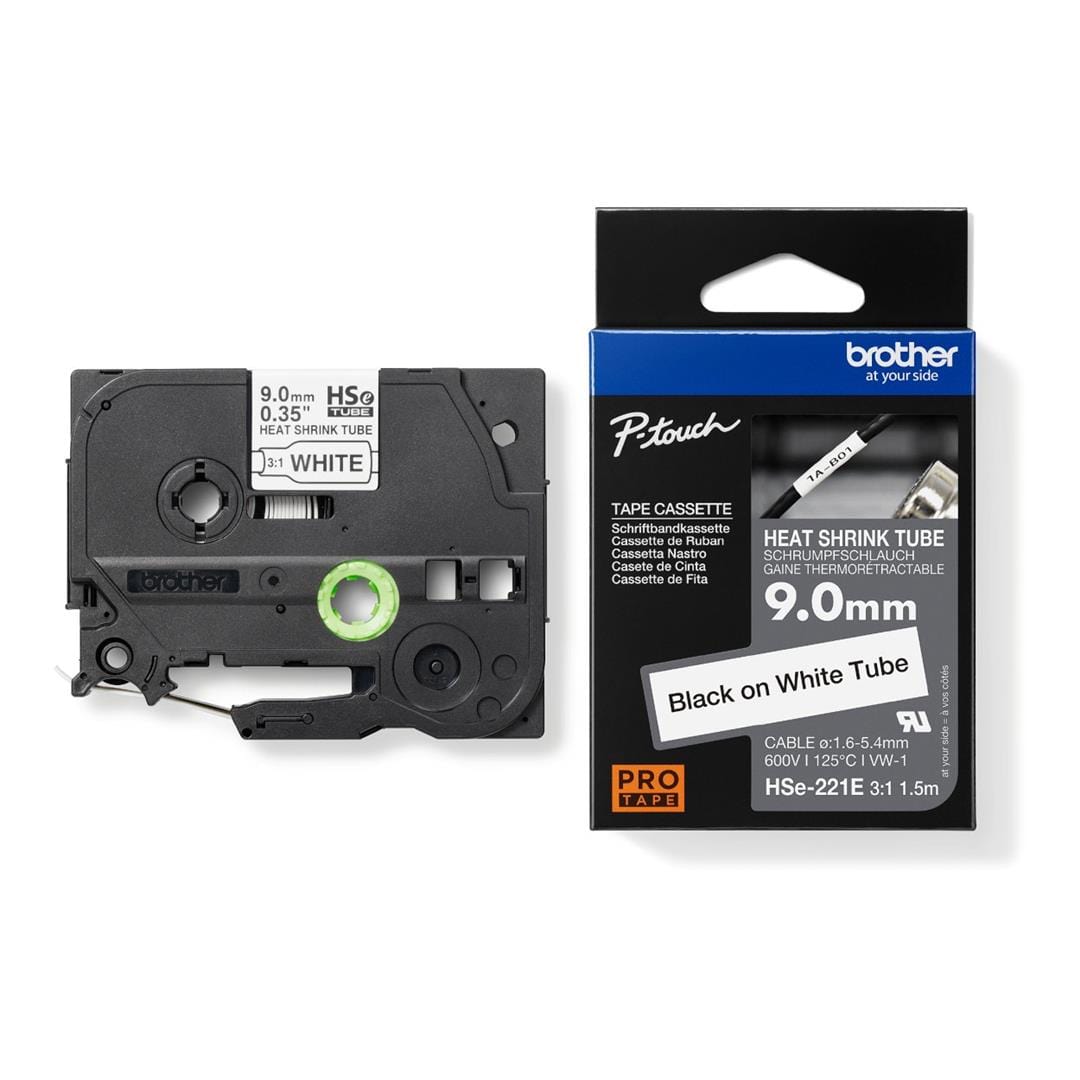 Brother HSE-221E Label Making Tape Black