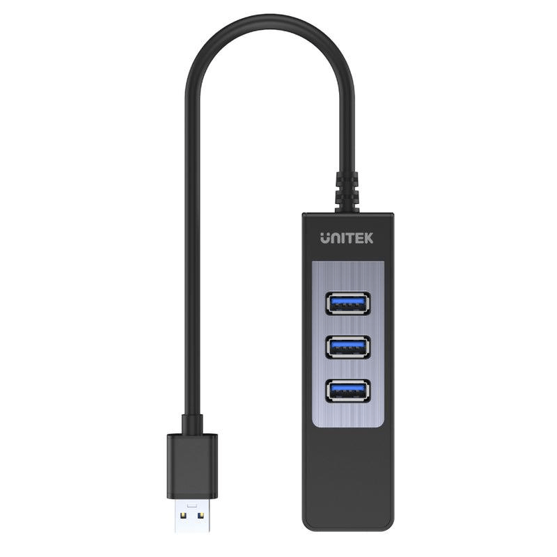 Unitek 3-Port USB3.0 Ethernet Hub HUB-USB3-3P+1GB-LAN