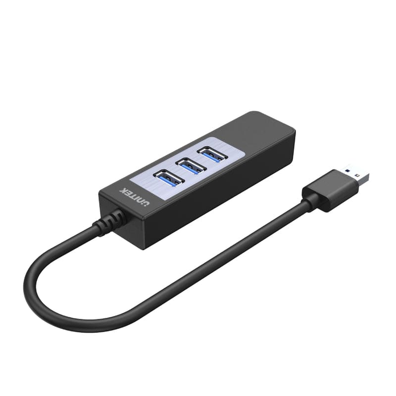 Unitek 3-Port USB3.0 Ethernet Hub HUB-USB3-3P+1GB-LAN