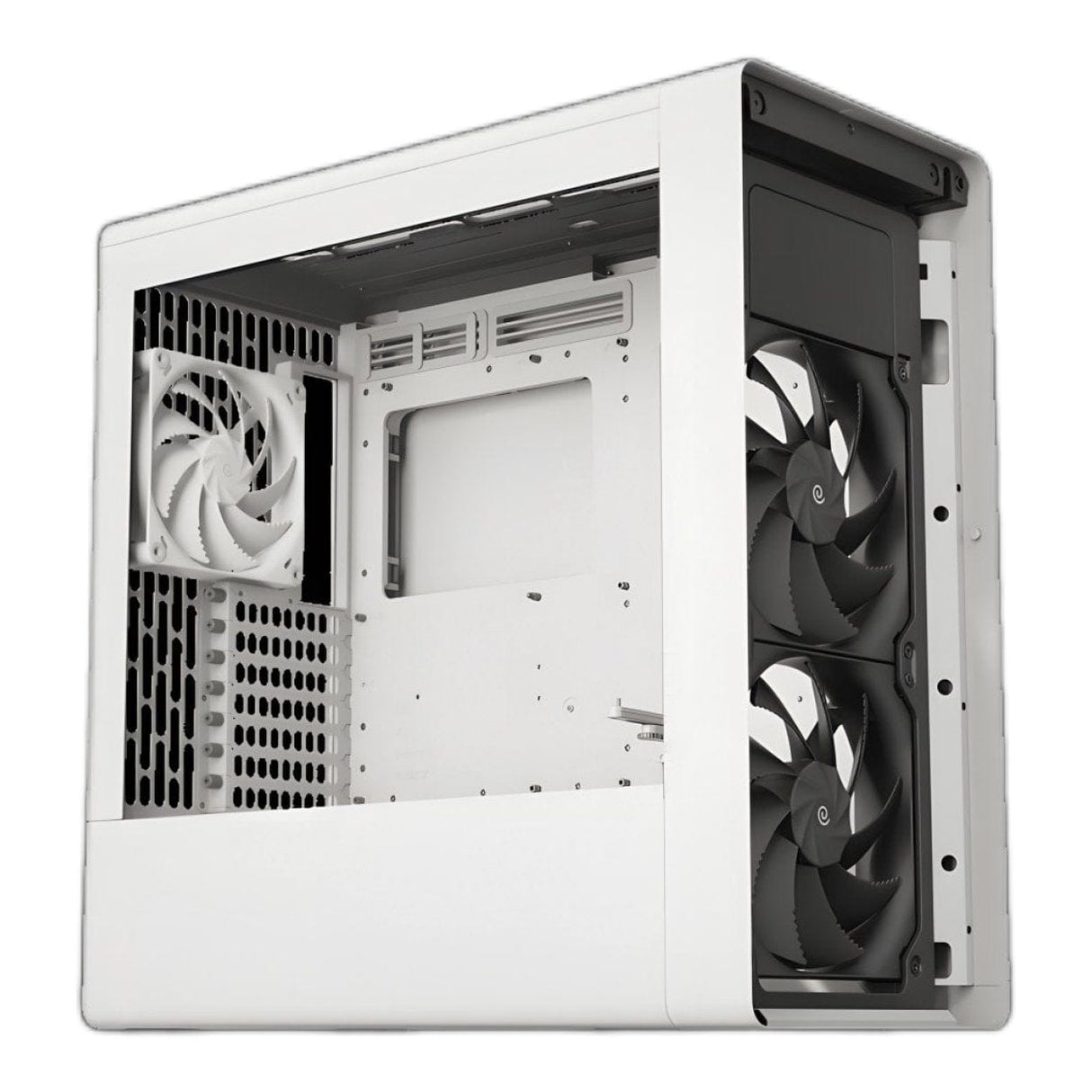 HAVN BF 360 Flow Tempered Glass E-ATX Mid Tower Gaming PC Case White HVN-CA-BF360-03