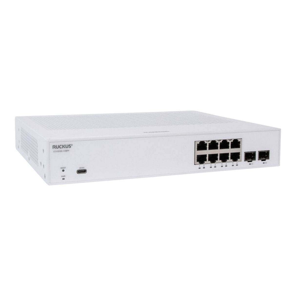 RUCKUS Entry-Level Access Compact 8-ports 1G PoE Switch ICX 8100-C08PF