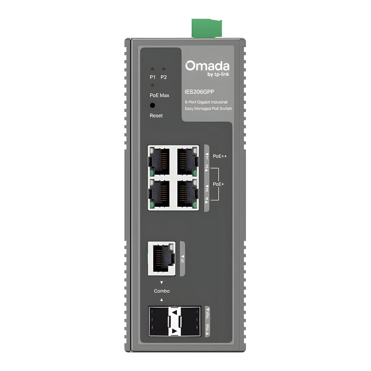 TP-Link Omada IES206GPP 6-Port Gigabit PoE++ Compliant Industrial Managed Network Switch