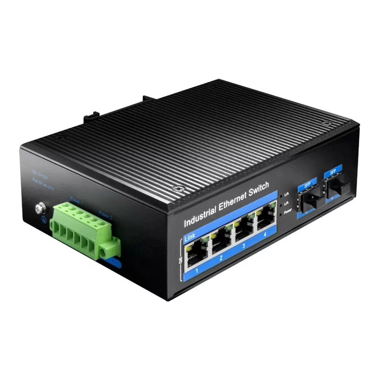 Cudy 4-port Gigabit Industrial PoE+ 2SFP Switch IG1004S2P