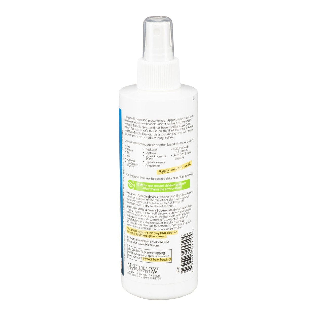 Meridrew iKlear 250ml Display and Surface Cleaner IK-8