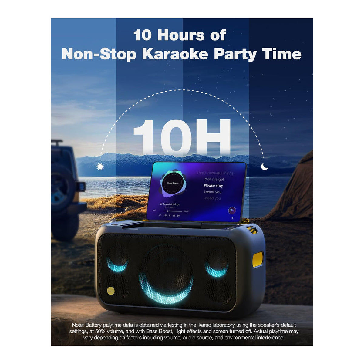 Ikarao Break X1 Smart Party Karaoke Machine IK-BREAKX1-BK