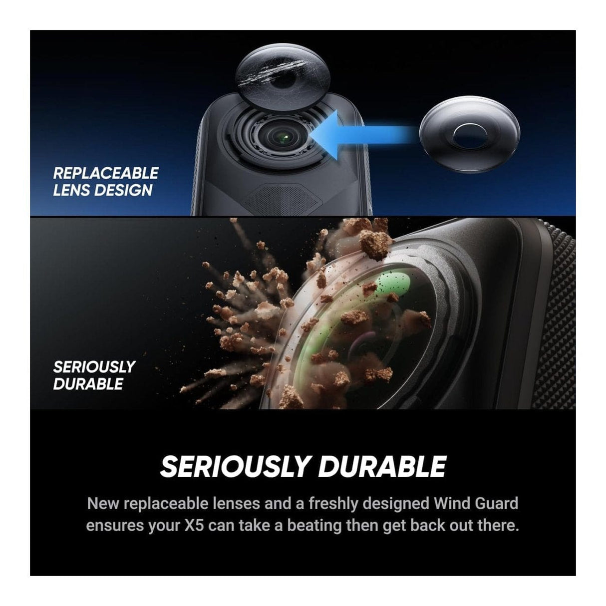 Insta360 X5 8K 6mm 360 Degree Action Camera Black with Essential Bundle IN-CINSAAHA-EB