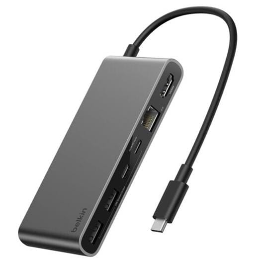 Belkin Connect 8-Port USB-C Hub with 2.5Gb Ethernet Black INC024HQSGY