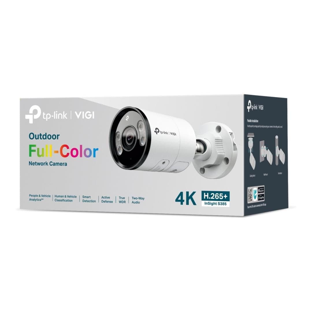 TP-Link InSight S385 VIGI 8MP 2.8mm Full-Colour Bullet Network Camera
