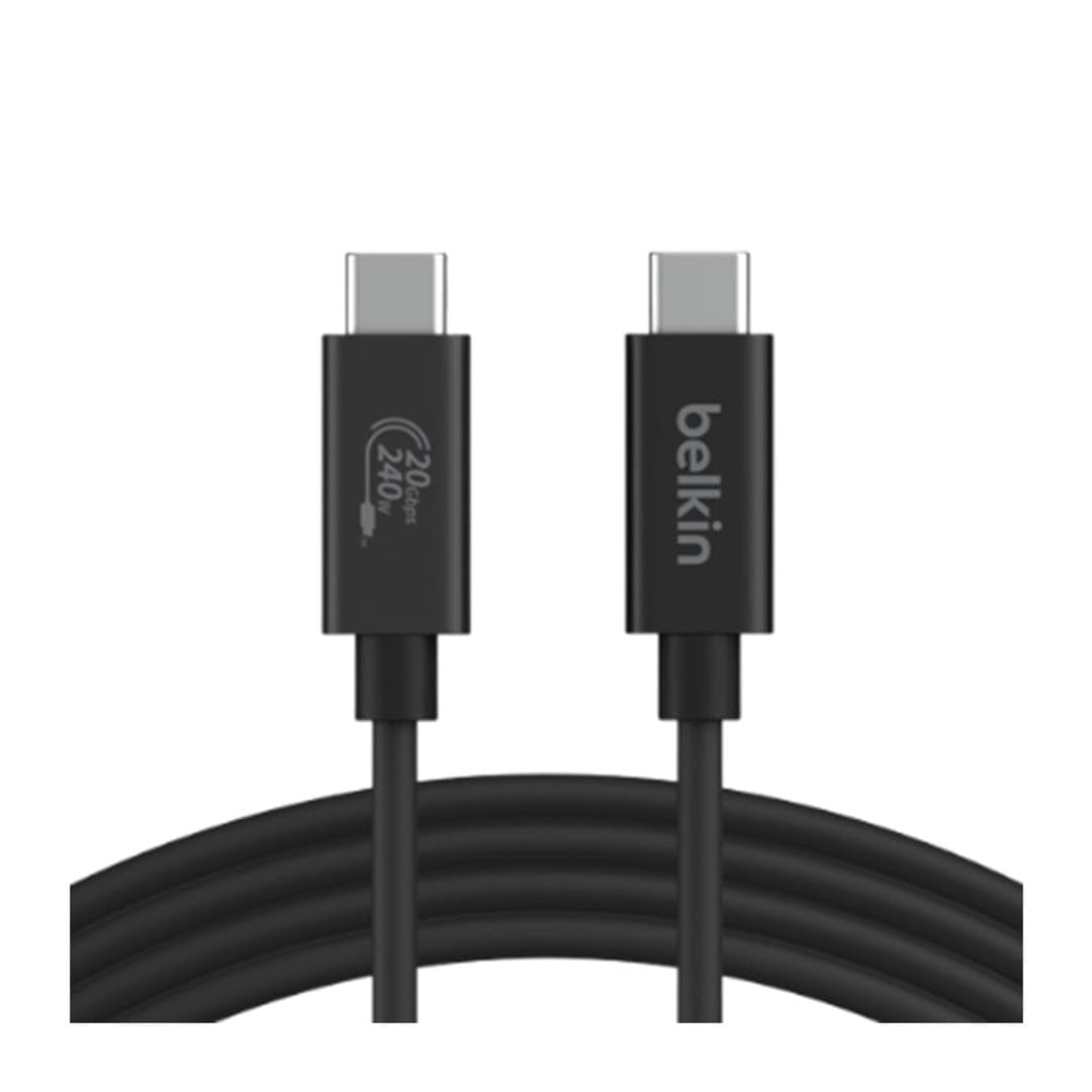Belkin Connect Type-C Male to Male 4K 240W Charging Cable 2m INZ004BTMBK