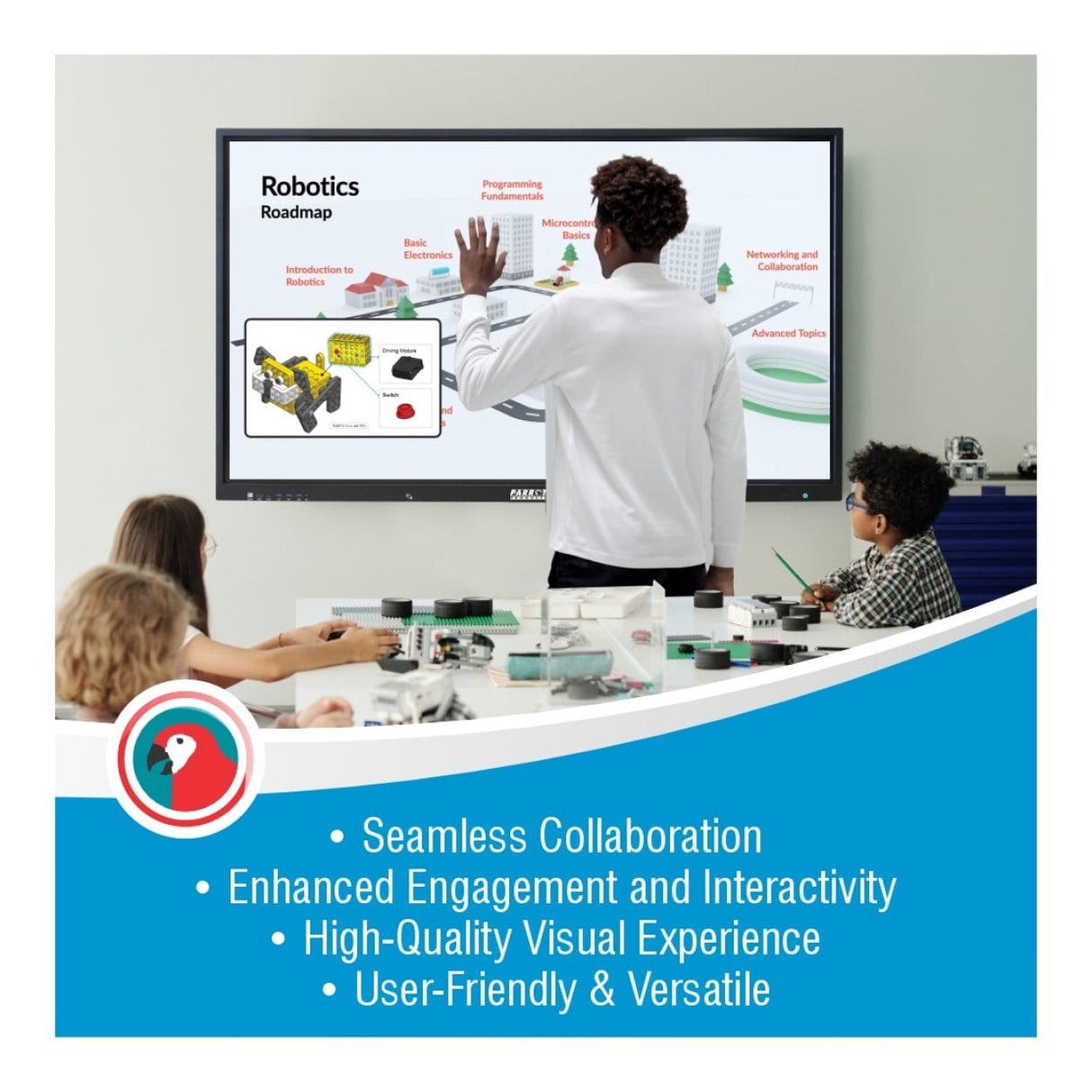 Parrot 86-inch Interactive Touch LED Panel IP0086A