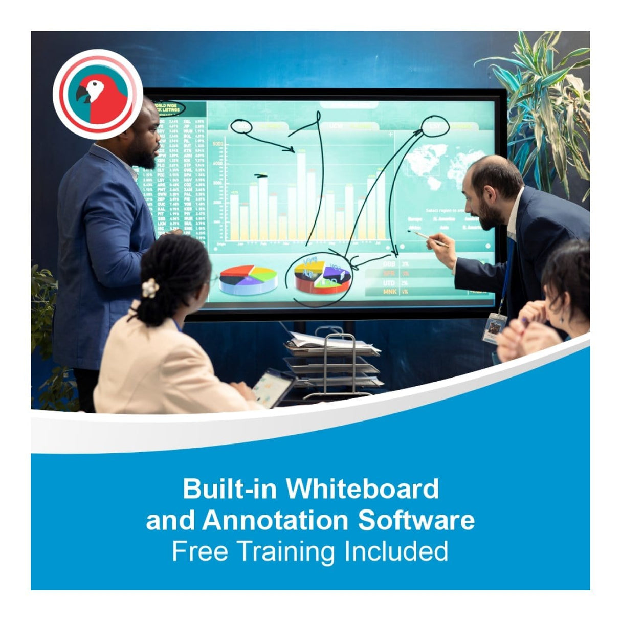 Parrot 86-inch Interactive Touch LED Panel IP0086A