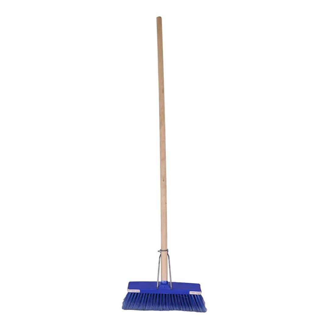 Parrot Janitorial Deluxe Broom with Wooden Handle JA0304