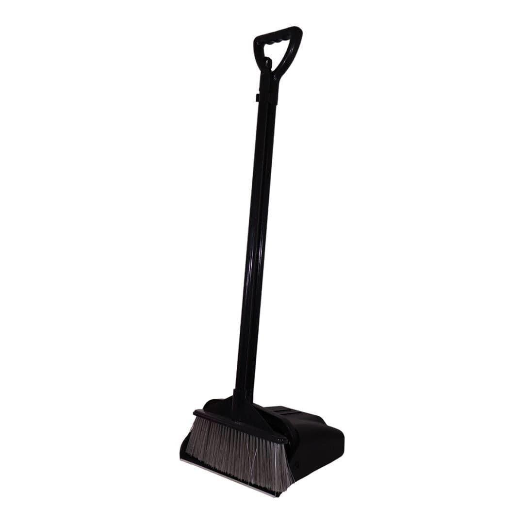 Parrot Janitorial Plastic Long Handle Scoop and Broom JA0333