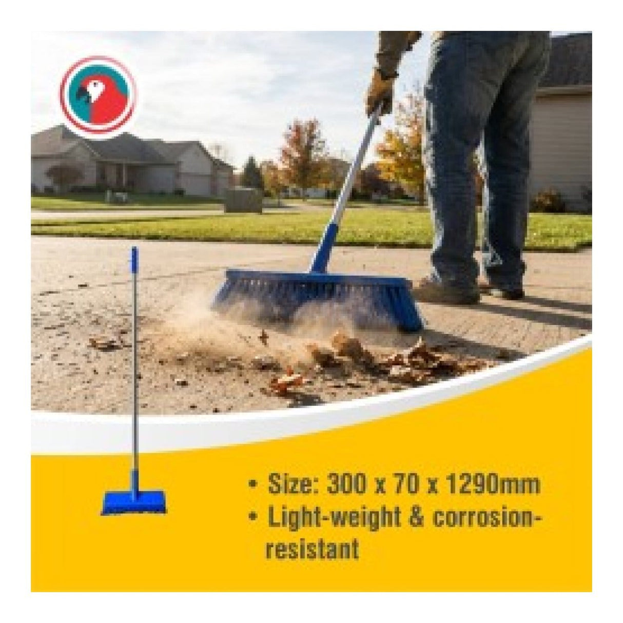 Parrot HACCP Hard Bristle Broom Blue JA0342DC