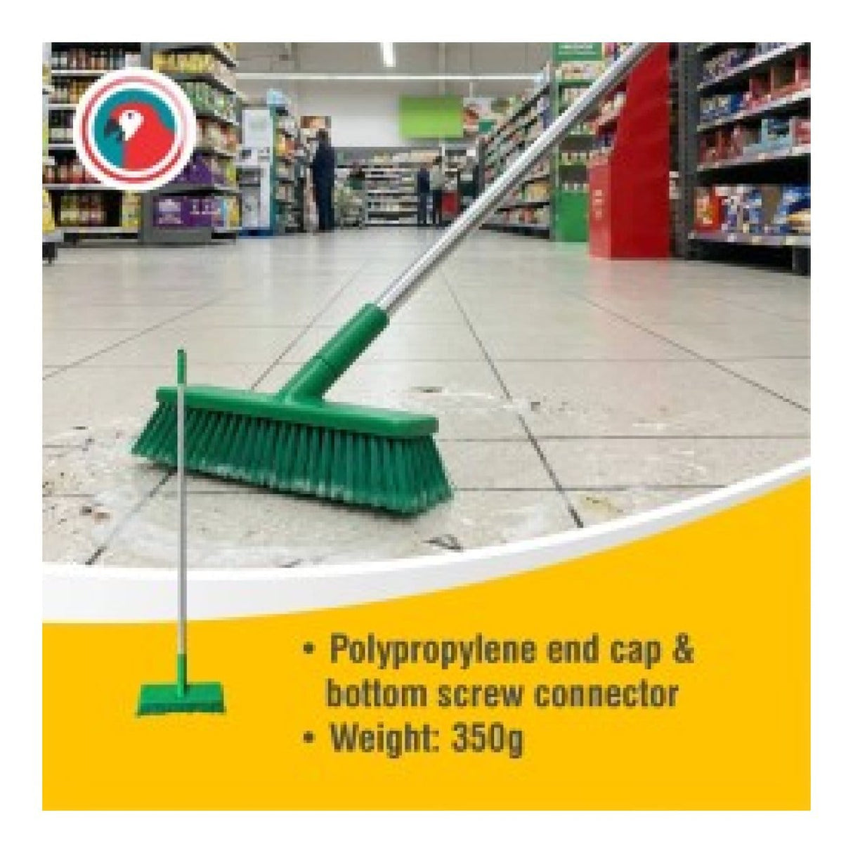Parrot HACCP Hard Bristle Broom Green JA0342GC